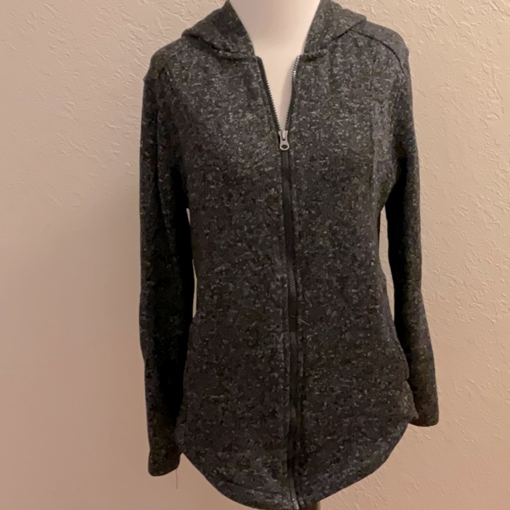 Women's Dark Gray Zip-Up Hoodie